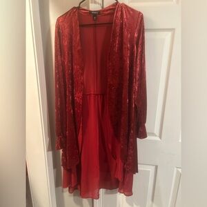 Torrid Rich Red Velvet Women's Robe